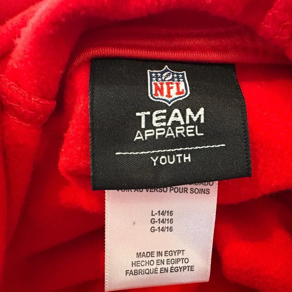 Kansas City Chiefs NFL Hoodie KC Arrowhead Team Logo Youth Large